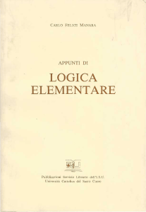 logica elementare - Carlo Felice Manara