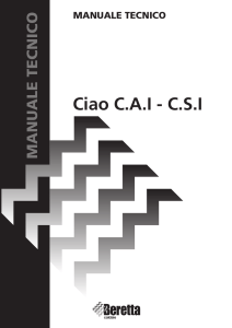 Manuale Tecnico Ciao Cai-Csi - schede