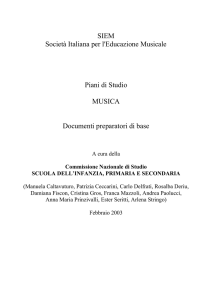 Documenti preparatori di base