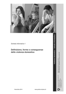 Definizione, forme e conseguenze della violenza domestica (PDF