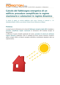Consorzio POROTON® Italia - Calcolo del fabbisogno energetico di