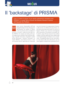 `backstage` di PRISMA