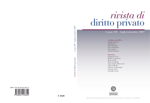 rivista di diritto privato