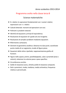 programma matematica e scienze 3b - IC 16 Valpantena