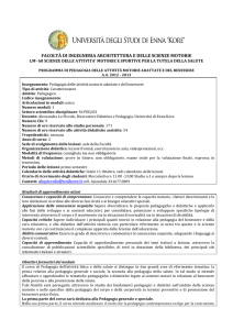 Pedagogia delle attività motorie adattate e del benessere