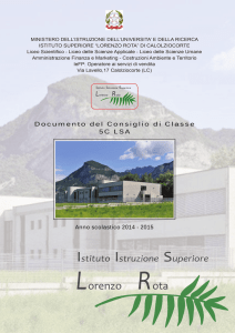 Documento del Consiglio di Classe 5C Liceo delle Scienze Applicate