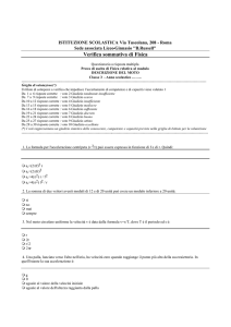 Verifica sommativa di Fisica