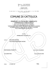 Relazione Tecnica - Marco Gaudenzi Architetto