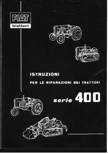 Fiat serie 400 models 411R 411T 421R 411C 451C Istruzioni per le