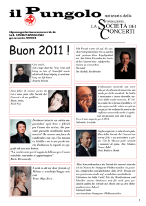 gennaio 2011 - Fondazione La Società dei Concerti