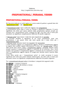 prepositional/phrasal verbs - English Class