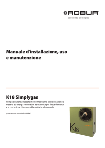 Manuale d`installazione uso e manutenzione K18