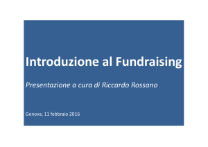 Introduzione al Fundraising