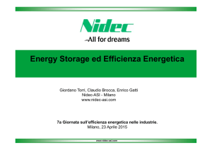 Energy Storage ed Efficienza Energetica