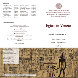 Egitto in Veneto - Riproduzioni storiche