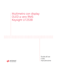 Presentazione del Multimetro con display OLED a vero