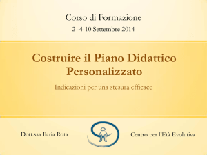 Presentazione - linea didattica