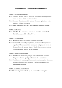 Programma ITI Elettronica e Telecomunicazioni