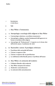 Max Weber e l`ermeneutica 43 П. Antropoioga e sociologa della