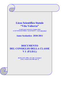criteri di valutazione - Liceo Scientifico Statale Vito Volterra