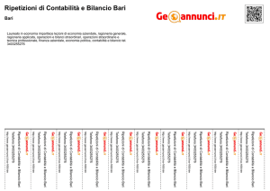 Ripetizioni di Contabilità e Bilancio Bari