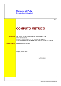 computo metrico - Sardegna Ricerche