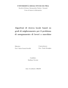 Algoritmi di ricerca locale basati su grafi di miglioramento per il