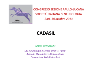 cadasil - Società italiana di neurologia