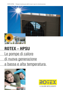 ROTEX – HPSU Le pompe di calore a bassa e alta