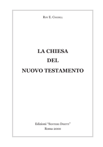 La Chiesa del N.T. a cura di Roy Cogdill