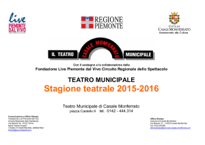 Stagione teatrale 2015-2016 - Comune di Casale Monferrato