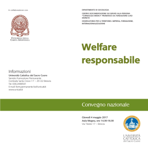 Programma del convegno nazionale Welfare responsabile