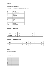 CHIAVI Comprensione della lettura 0 OCCHIO 1