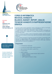 Corso excel: bilancio, budget, report, analisi