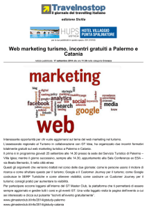 Web marketing turismo, incontri gratuiti a Palermo e