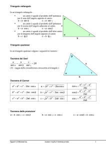 Teoremi Triangolo