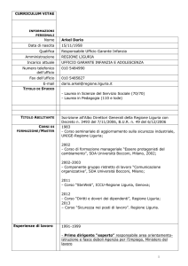 Curriculum - Università degli studi di Genova