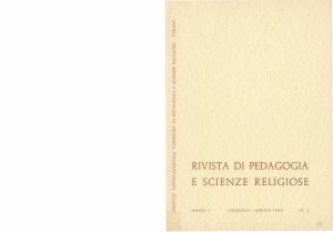 rivista di pedagogia e scienze religiose