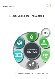 RAPPORTO – L`E-commerce in Italia - 2013