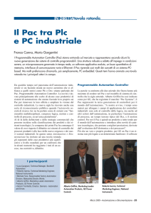 Il Pac tra Plc e PC industriale