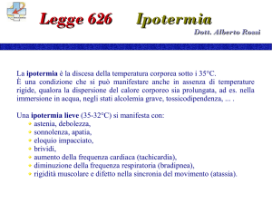 Legge 626 Ipotermia