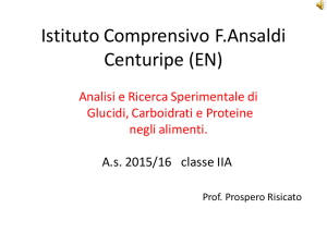 i principi alimentari - Istituto Comprensivo "F. Ansaldi"