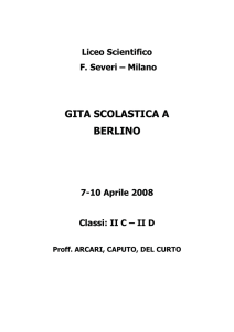 GITA SCOLASTICA A BERLINO