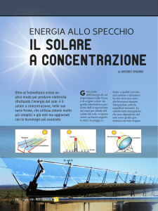 Il solare a concentrazione