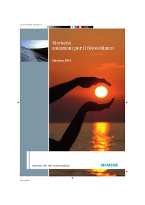 Siemens soluzioni per il fotovoltaico