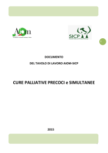 CURE PALLIATIVE PRECOCI e SIMULTANEE