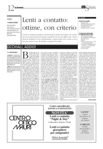 Lenti a contatto: ottime, con criterio