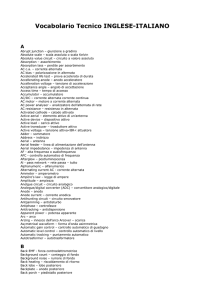 Vocabolario Tecnico INGLESE