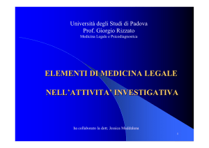 Rizzato G., Concetti di medicina legale e prassi investigative, 2006