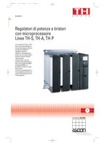 Regolatori di potenza a tiristori con microprocessore Linee TH